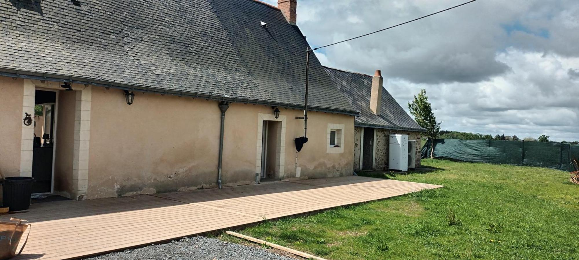 Maison De Campagne Seiches-sur-le-Loir Extérieur photo